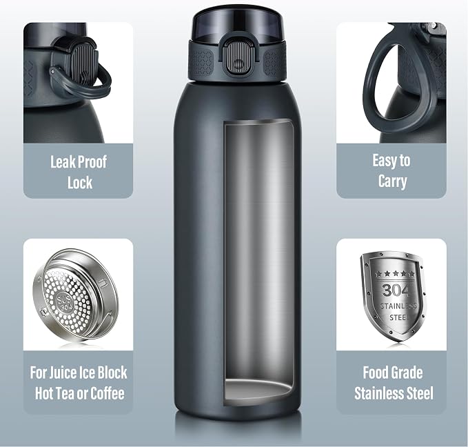 Insulated Water Bottle 24 oz - Image 4