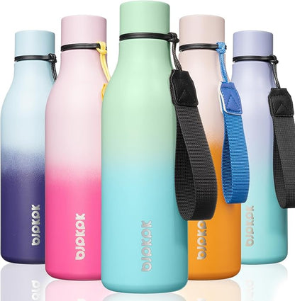 BJPKPK Insulated Water Bottles, 18 oz Stainless Steel Metal Water Bottle by BJPKPK