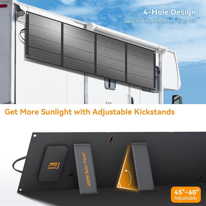 400 Watt Portable Solar Panel IP68 Waterproof ETFE 41V MC4 Output Solar Panels - Image 3