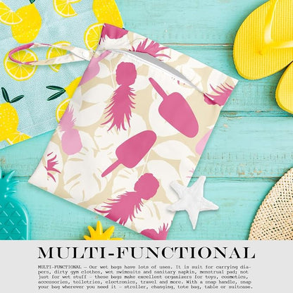 Wet Bag, Wet Dry Bag, Wet Bag for Swimsuit, Dirty Yoga Gym Clothes, Makeup Bag - Image 4