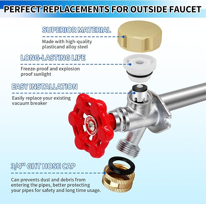 Boltigen Vacuum Breaker Repair Kit, Frost Free Outdoor Faucet ASSE 1019-A - Image 2