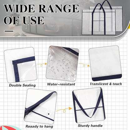 Windyun 2 Pack Large Poster Storage Bag 48" x 36" Bulletin Board Holder Art - Image 5