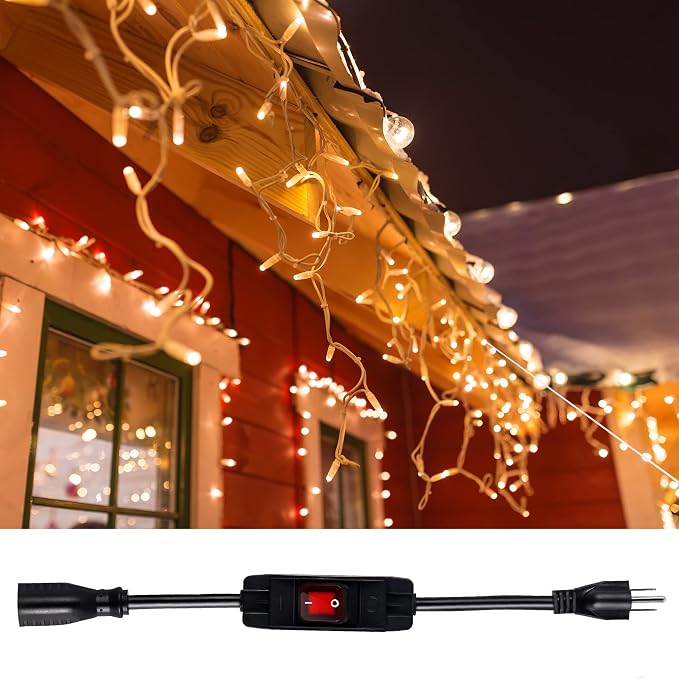 Extension Cord with Switch On/Off Waterproof Switch 3Ft No Plugging and - Image 8