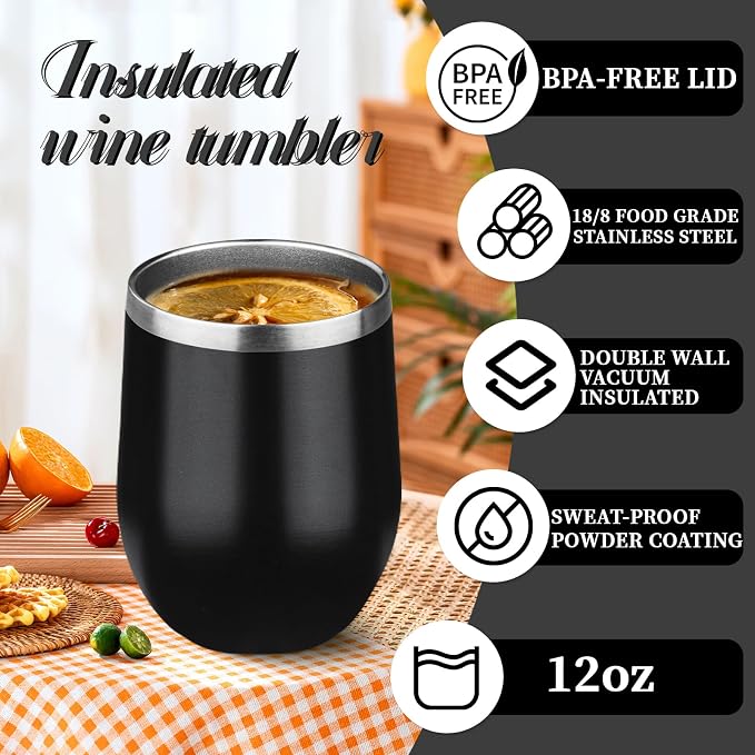 12oz Stemless Wine Tumbler - Image 5