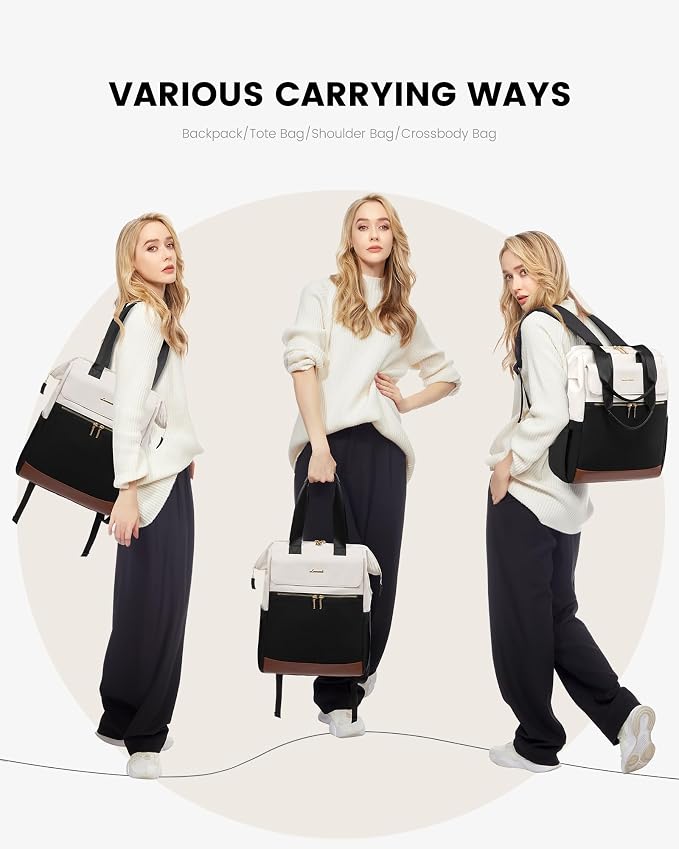 LOVEVOOK Laptop Backpack for Women, 15.6 Inch Work Laptop Bag - Image 6