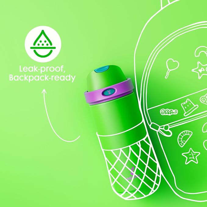 18 oz Kids Water Bottle for School: Meoky 18 oz Stainless Steel Insulated Water - Image 5