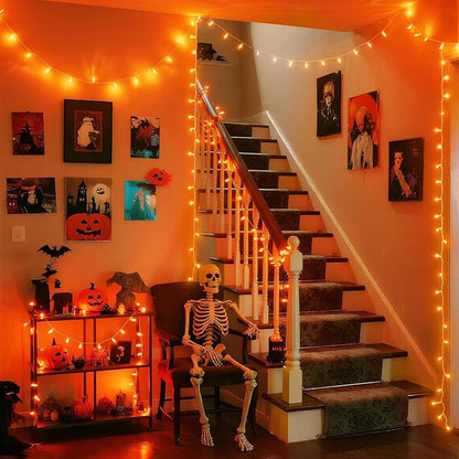 JMEXSUSS 150LED Orange Halloween Lights Indoor Outdoor, Connectable Christmas - Image 4
