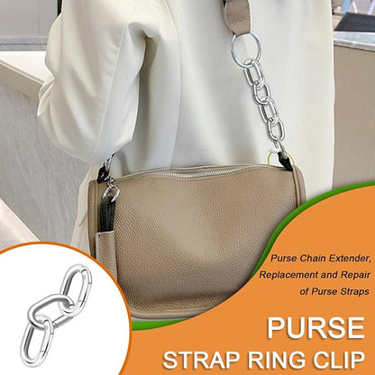 CooBigo 10Pack 3/4 Inch Small Oval Carabiner, Metal Spring Tiny Carabiner Clips - Image 4