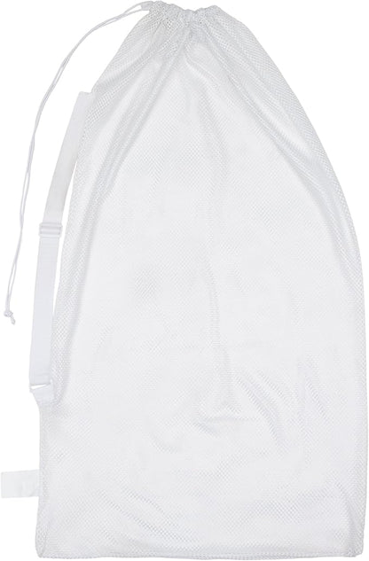 Champion Sports Mesh Equipment Bag – Heavy-Duty Nylon Drawstring Bag - Image 2