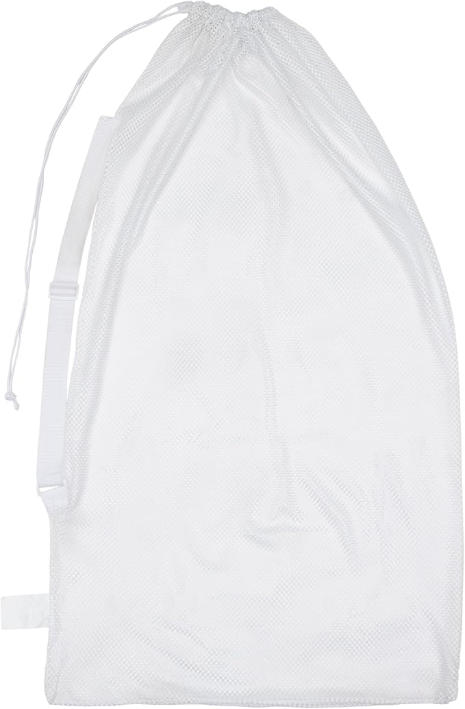 Champion Sports Mesh Equipment Bag – Heavy-Duty Nylon Drawstring Bag - Image 2