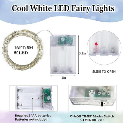 4-Pack Fairy Lights Battery Operated - Image 6