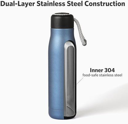 17 oz Stainless Steel Water Bottle Double Wall Vacuum Insulated Kids Wide Mouth - Image 4