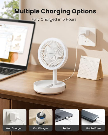 Gaiatop Foldable Small Desk Fan - Image 7