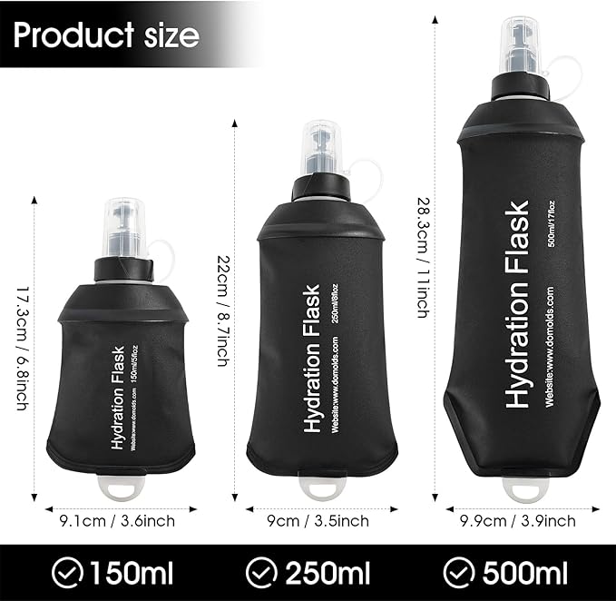 GYGYL Soft Flask, TPU Collapsible Soft Water Bottle - Image 2