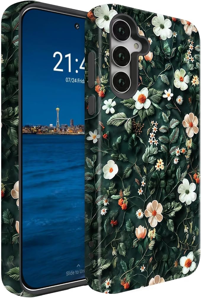 Compatible for Samsung Galaxy S25 Plus 5G Case, Dual Layer Heavy Duty 2 in 1 by BSMOSPER