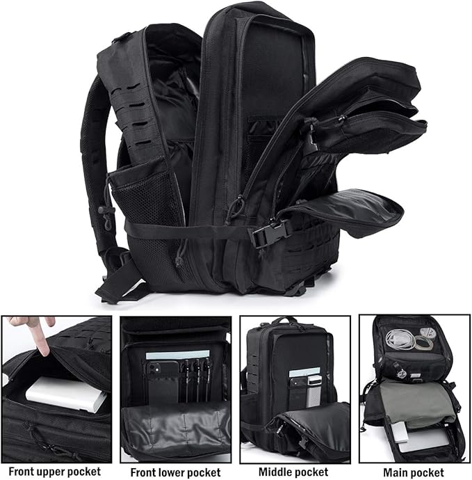 QT&QY 25L/45L Military Tactical Backpack - Image 5