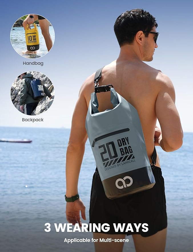 Lamicall Small Dry Bag, Waterproof Bag - 5L/10L/20L/30L/40L Water Proof Bag - Image 5