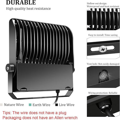 240W LED Stadium Flood Lights Outdoor 36000LM Super Bright Yoke Wall Mount - Image 5