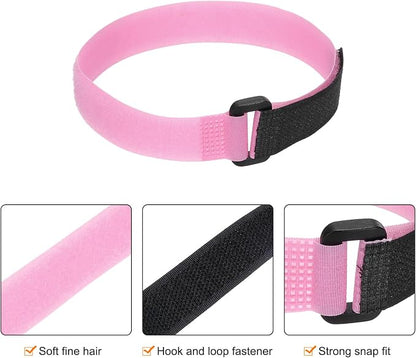MECCANIXITY 5Pcs Reusable Battery Tie Down Straps, 0.8x16" Pink Nylon - Image 3