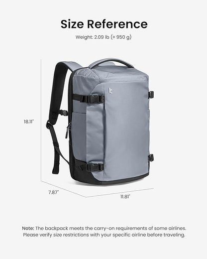 tomtoc Travel Backpack 28L, TSA Friendly Flight Approved Carry-on Luggage - Image 11