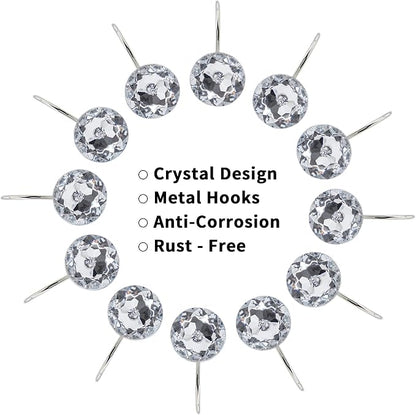 MitoVilla Silver Shower Curtain Hooks Rings, Rust Proof Shower Rings - Image 4
