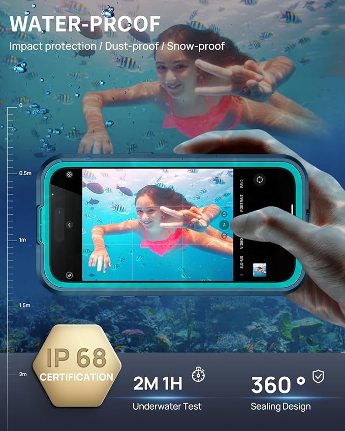 Lanhiem Magnetic for iPhone 17 Case, IP68 Waterproof, Compatible - Image 2