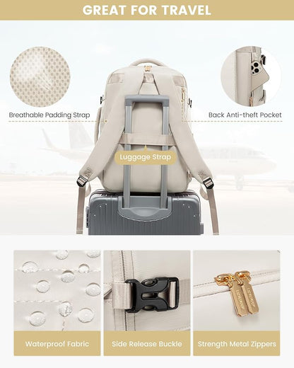 LOVEVOOK Large Travel Backpack for Women, 50L Carry on Backpack for Airplanes - Image 7