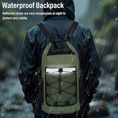 Pimoys Dry Bag, 25L Waterproof Backpack, Roll-Top Dry Bags Kayak, Outdoor - Image 6
