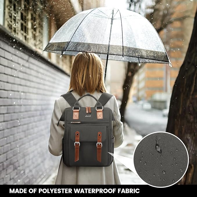 LOVEVOOK Laptop Backpack for Women Work Travel Commuter Backpack Business - Image 7