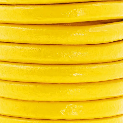 Mandala Crafts Round Genuine Yellow Leather Cord - Image 3