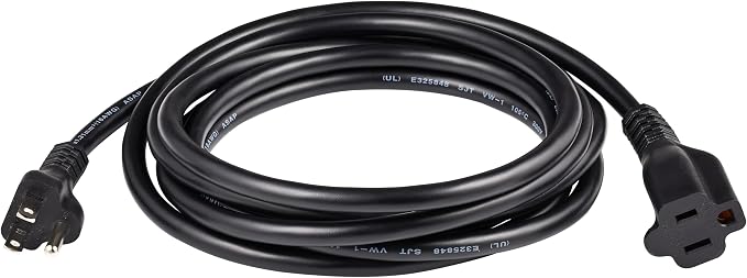 Amazon Basics Extension Cord, 10 Ft, 3 Prong Outlet Extender, 13 Amps - Image 2