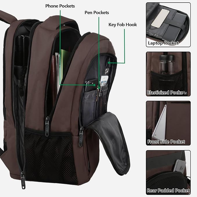 MATEIN Laptop Backpack, Extra Large TSA Friendly 17.3 Inch Travel Computer - Image 4