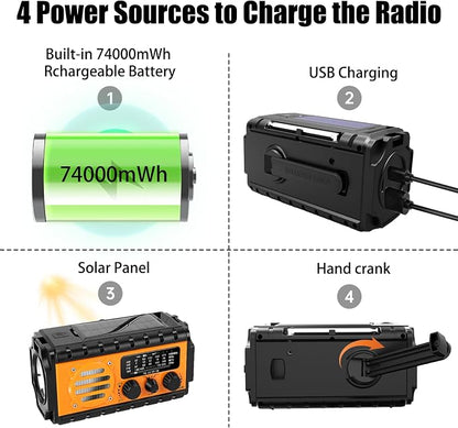 QAUYYW 74000mWh Emergency Radio - Image 7