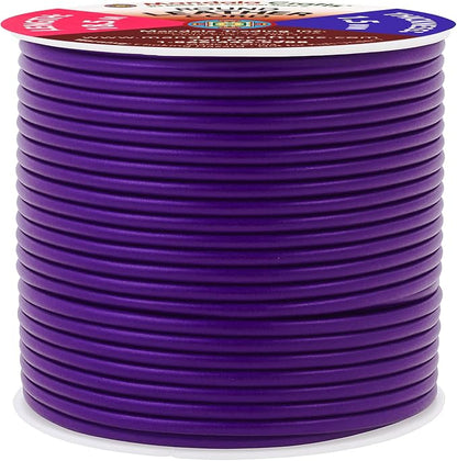 Mandala Crafts Round Genuine Purple Leather Cord - Image 2