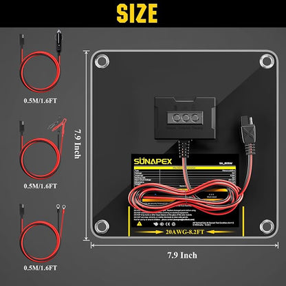 SUNAPEX 12V 5 Watt Solar Trickle Charger Maintainer - Image 8