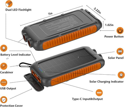 Solar Charger Power Bank 49800mAh Portable Solar Phone Charger - Image 9