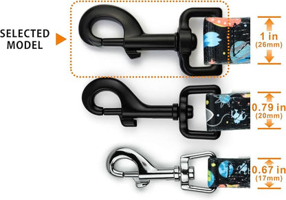 Garwor 4 Pcs 1 Inch Heavy Duty Black Electrophoresis Coating Swivel Snap Hooks - Image 4