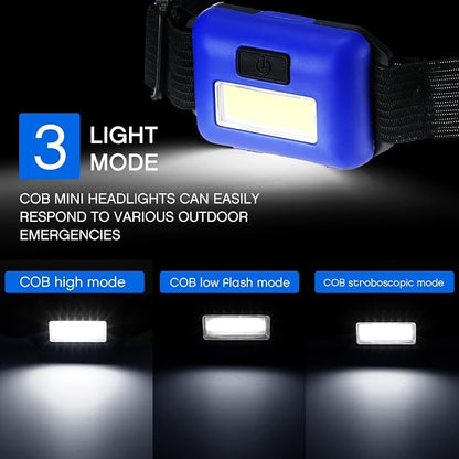 Macarrie 24 LED Headlamp Flashlight, Cob Head Light - Image 3
