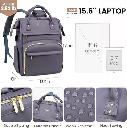 LOVEVOOK Leather Laptop Backpack - Image 5