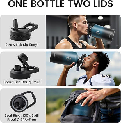 RAYMYLO 128oz Insulated Water Bottle, Triple Wall Vacuum Stainless Steel Water - Image 5