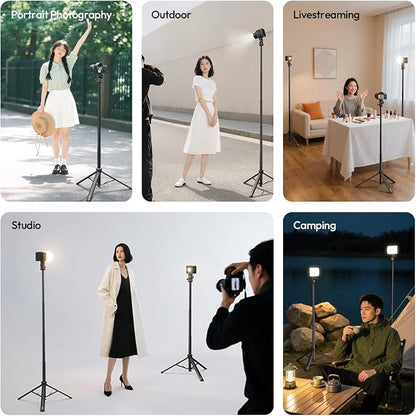 ULANZI MT-80 Aluminum Tripod Stand, 7FT Extendable Camera Phone Tripod - Image 8