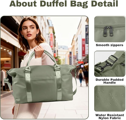Weekender Duffel Bags for Women， Travel Totes Bag for Airplane Essentials - Image 6