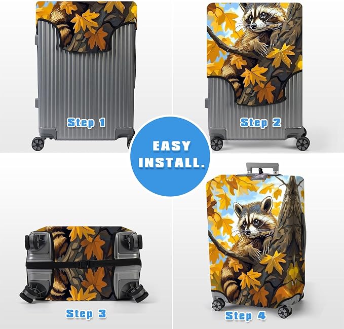 Luggage Cover Protector for 30-32 Inch Suitcases, TSA Approved Elastic Travel - Image 6