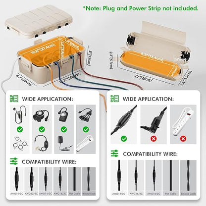 RESTMO 5-Piece Outdoor Waterproof Electrical Box Set – 12.5" x 8.5" x 5" Large - Image 3