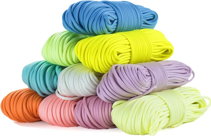 Craft County Glow in The Dark Zesty 21 Strand Luminous 550 Paracord – - Image 7