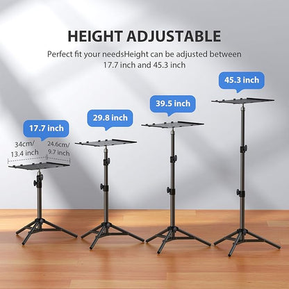 Projector Stand Tripod, Laptop Tripod Stand, Foldable Portable Projector Floor - Image 4