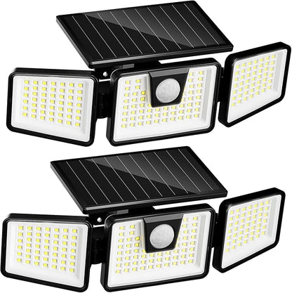 INCX Solar Lights Outdoor Waterproof, 3000 LM 156 LED Motion Sensor Outdoor by INCX