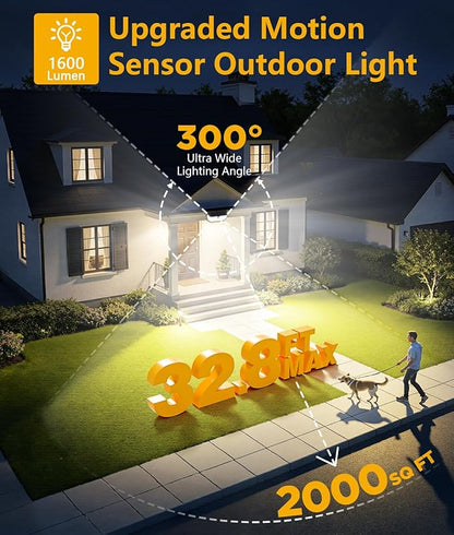 WdtPro Solar Lights Outdoor Waterproof, 300° Angle & 3 Lighting Modes Motion - Image 4