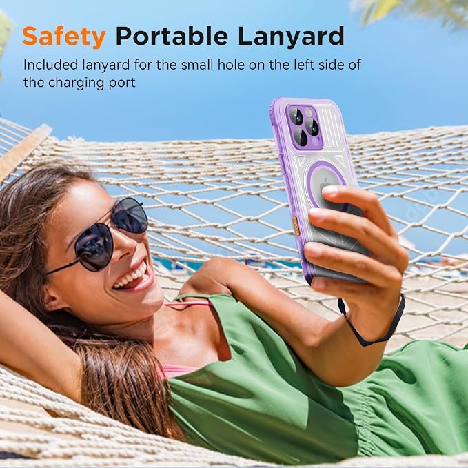 WIFORT for iPhone 16 Pro Waterproof Case, Fit for Magsafe Full Body Magnetic - Image 7
