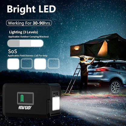 HOWEASY Portable Power Station120W, 24000mAh Camping Solar Generator, Portable - Image 5